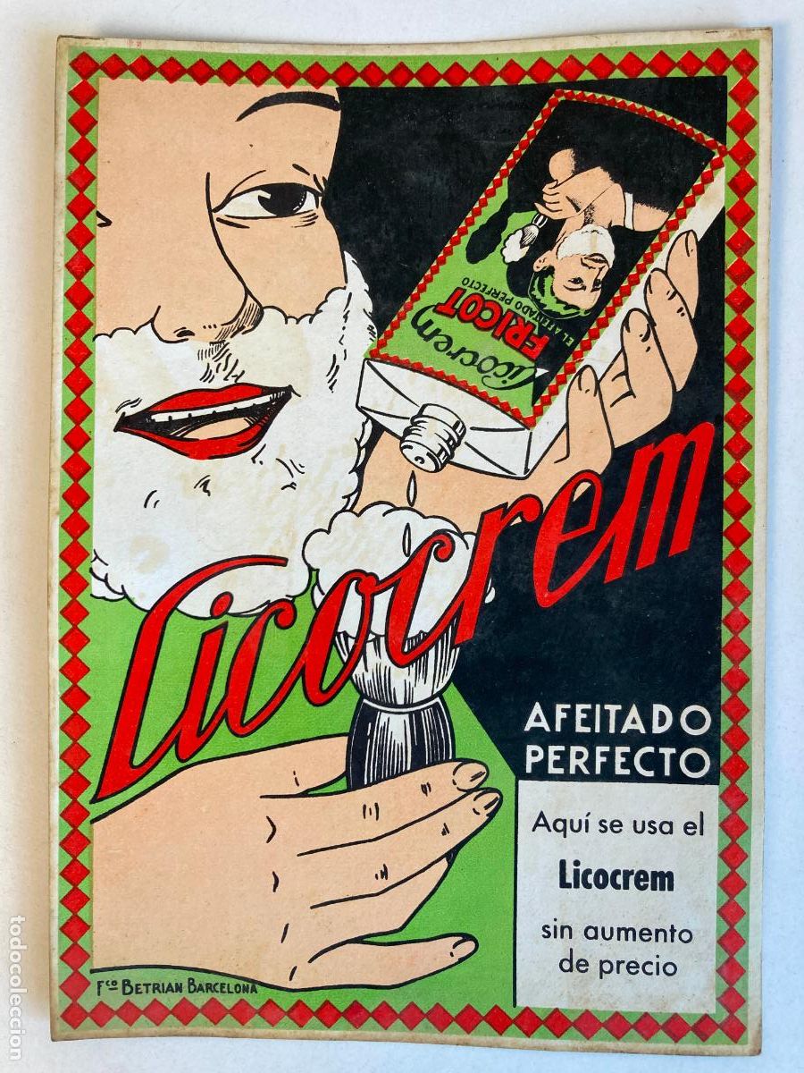Coleccionismo de carteles: LICOCREM, PUBLICIDAD EN CARTON - VER FOTOS