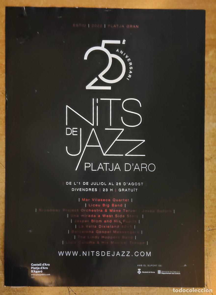 Coleccionismo de carteles: 25.&ordm; aniversario del festival Nits de Jazz Platja d'Aro celebrado en el verano de 2022