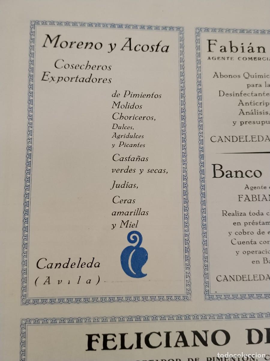 Coleccionismo de carteles: CANDELEDA AVILA TIPOS POPULARES DE CANDELERA HOJA REVISTA A&Ntilde;O 1931-1932