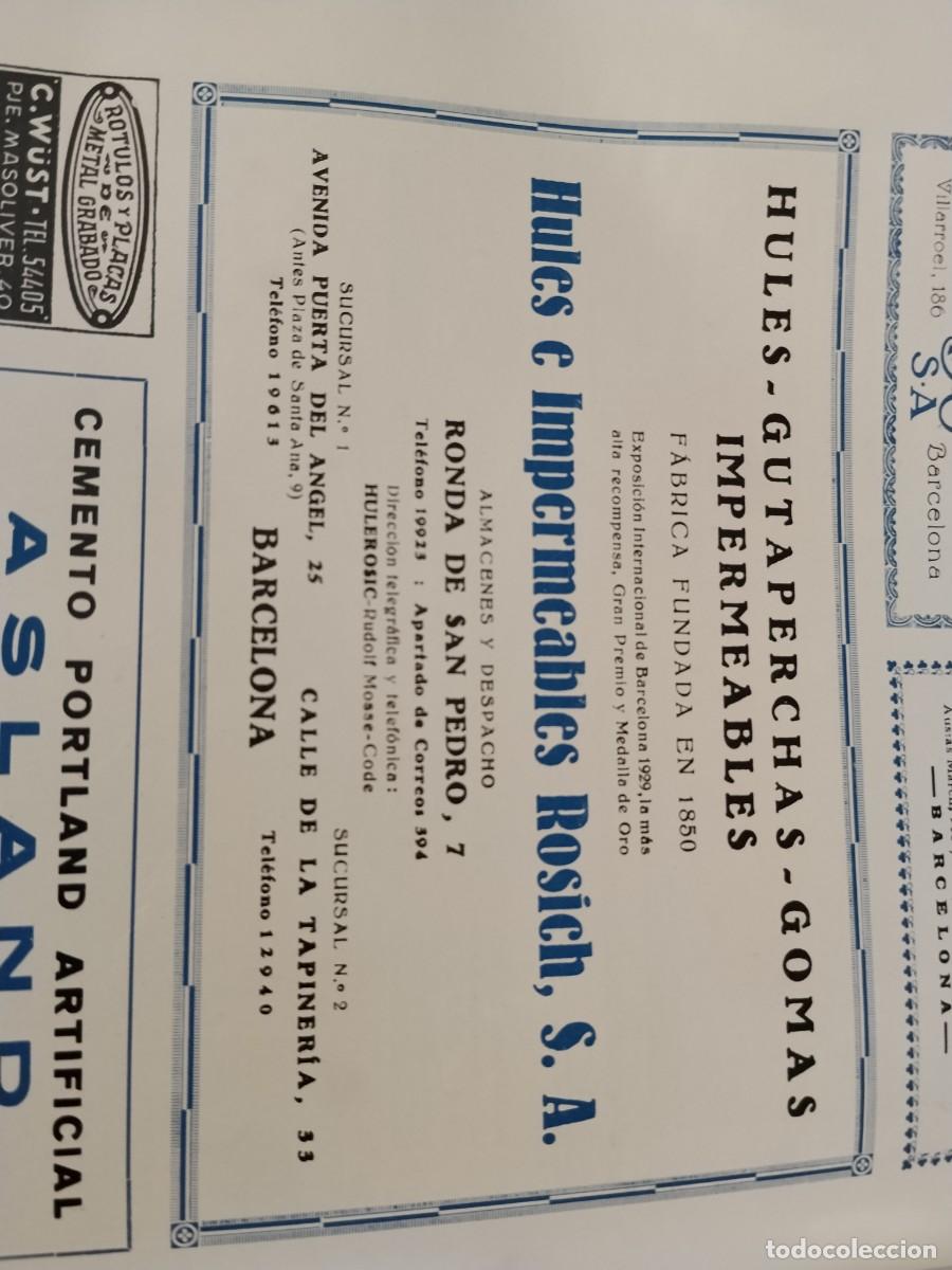 Coleccionismo de carteles: SASTRERIA ROYAL MARTINEZ Y NAVARRO BARCELONA HOJA REVISTA A&Ntilde;O 1931-1932