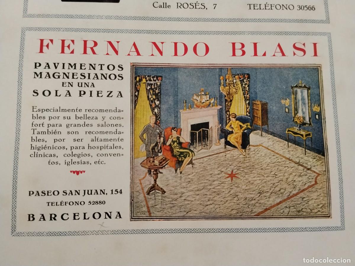 Coleccionismo de carteles: SASTRERIA ROYAL MARTINEZ Y NAVARRO BARCELONA HOJA REVISTA A&Ntilde;O 1931-1932