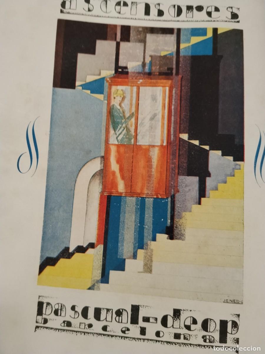 Coleccionismo de carteles: ASCENSORES PASCUALN DEOP BARCELONA HOJA REVISTA A&Ntilde;O 1931-1932