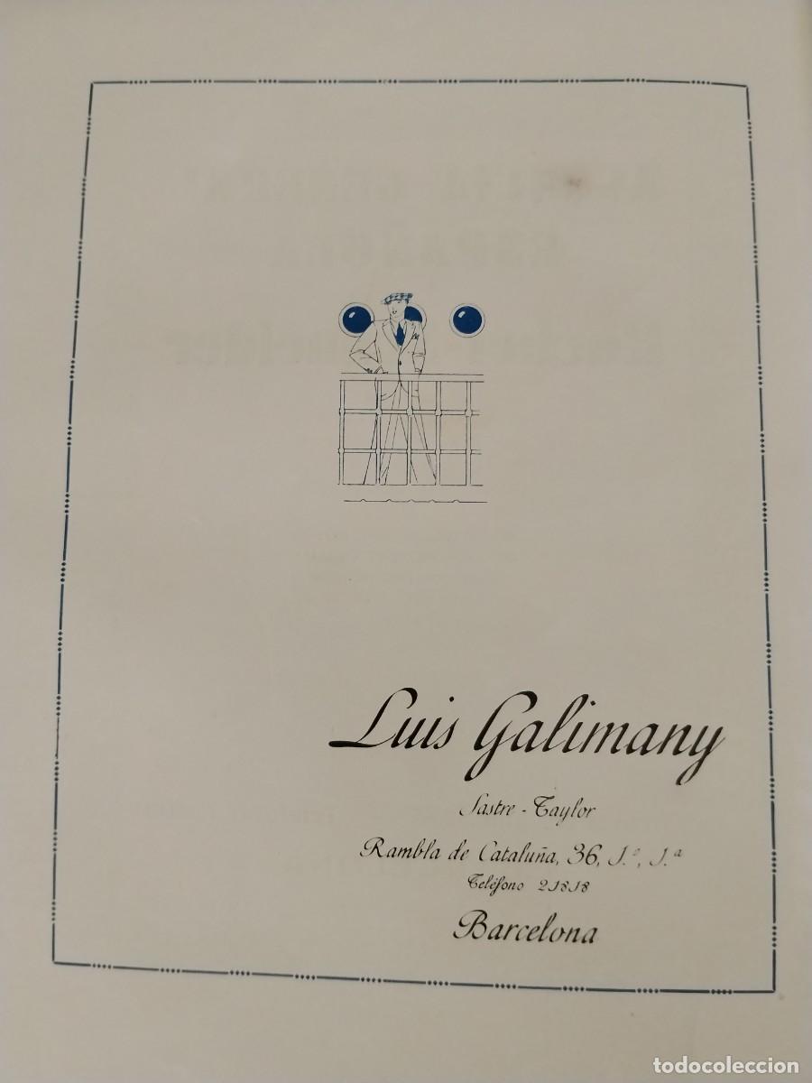 Coleccionismo de carteles: LUIS GALIMANY SASTRE BARCELONA HOJA REVISTA A&Ntilde;O 1931-1932