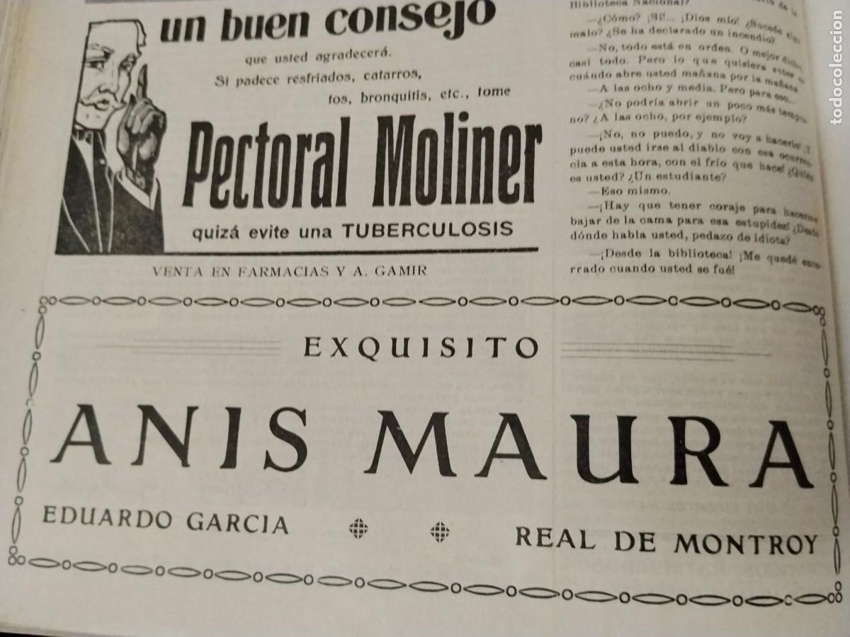 Coleccionismo de carteles: EXQUISITO ANIS MAURA EDUARDO GARCIA REAL DE MONTROY HOJA A&Ntilde;O 1928