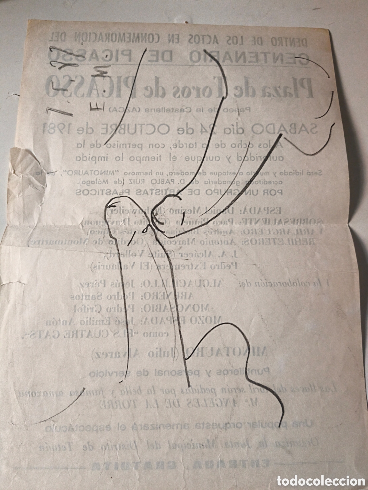 Coleccionismo de carteles: Cartel Centenario de Picasso. 1981. - Foto 2