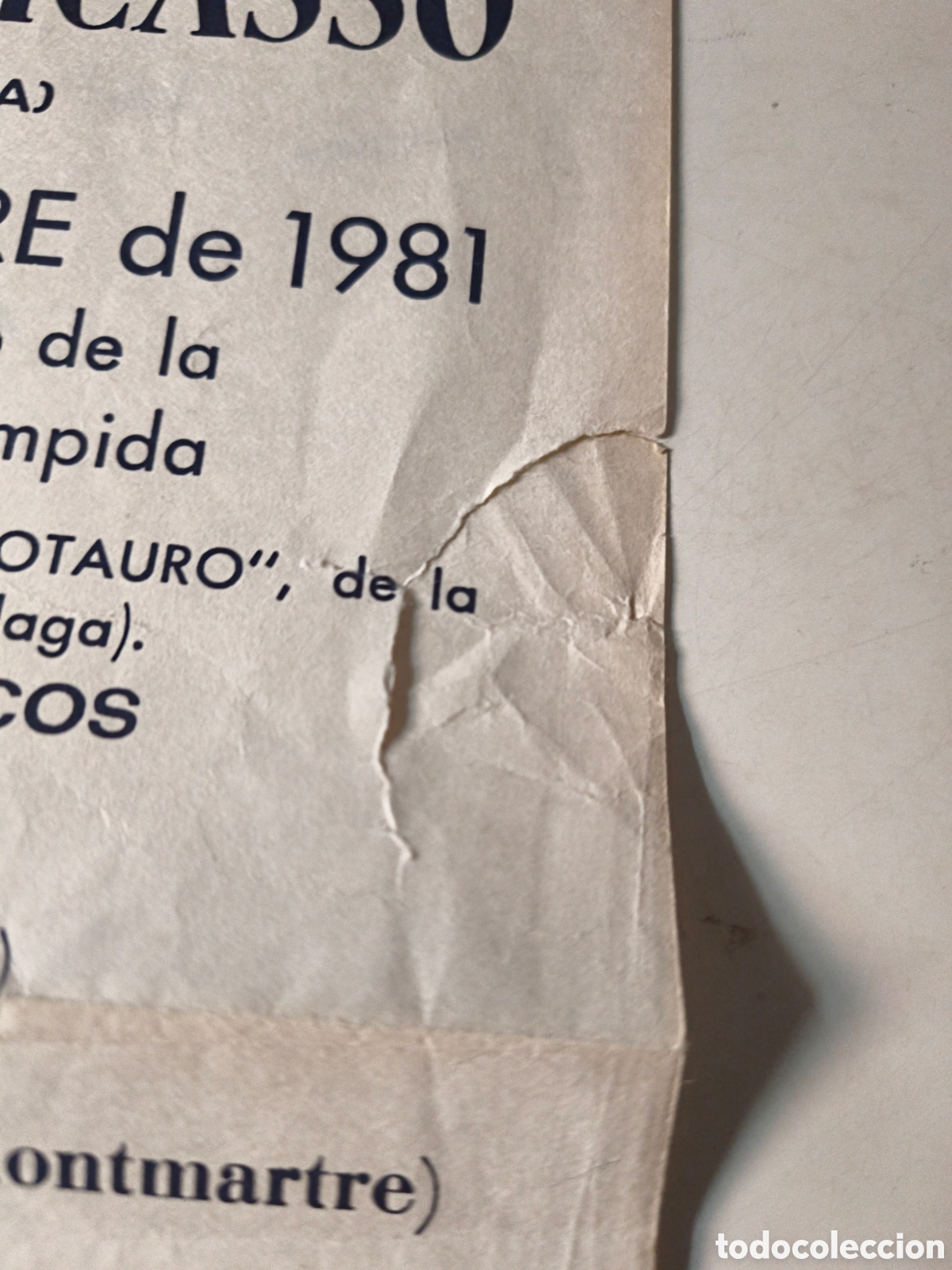 Coleccionismo de carteles: Cartel Centenario de Picasso. 1981. - Foto 3