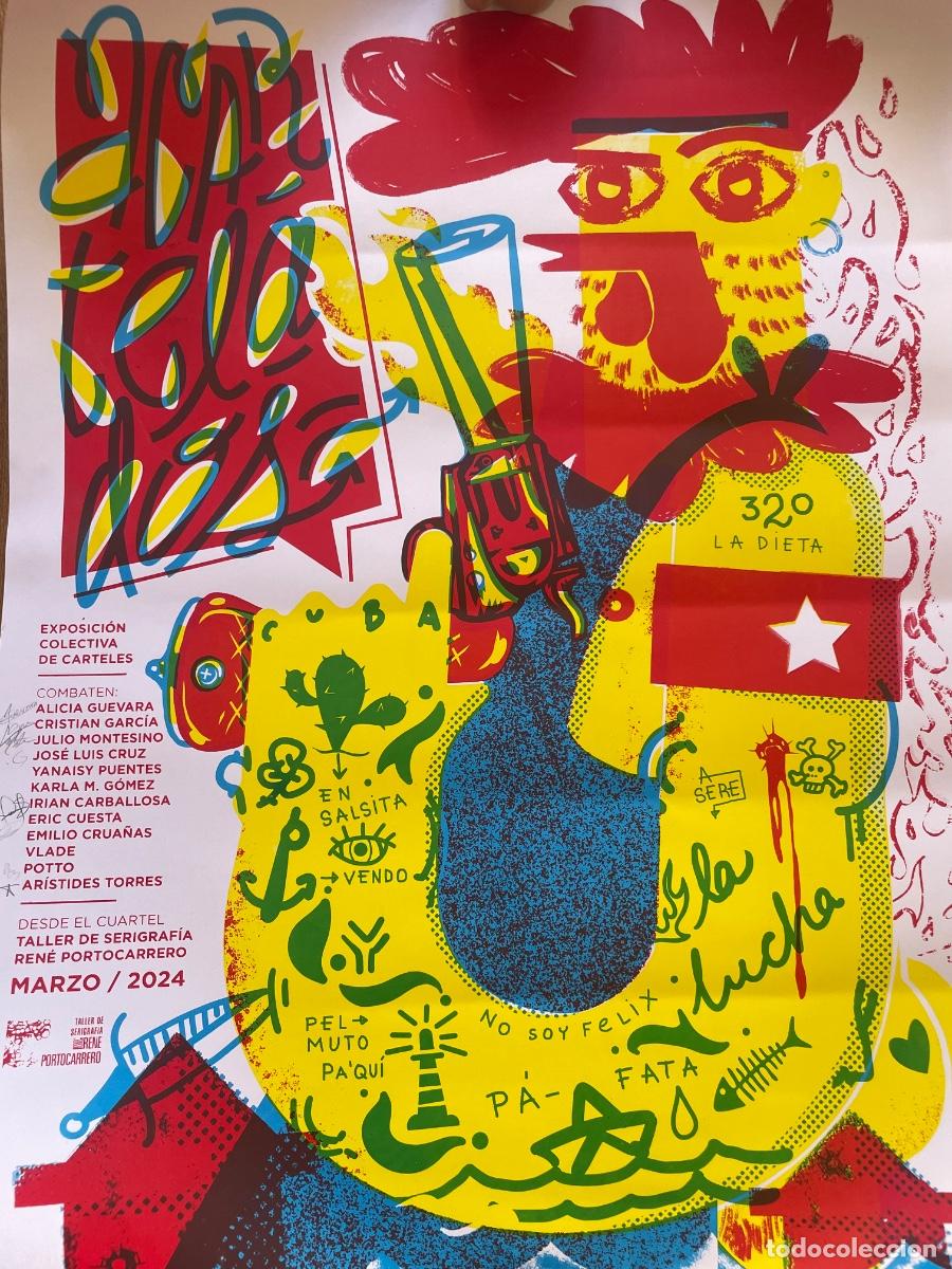 Coleccionismo de carteles: Cartel cubano de serigraf&iacute;a firmado. Impreso en el Taller de Serigraf&iacute;a Ren&eacute; Portocarrero (2014)
