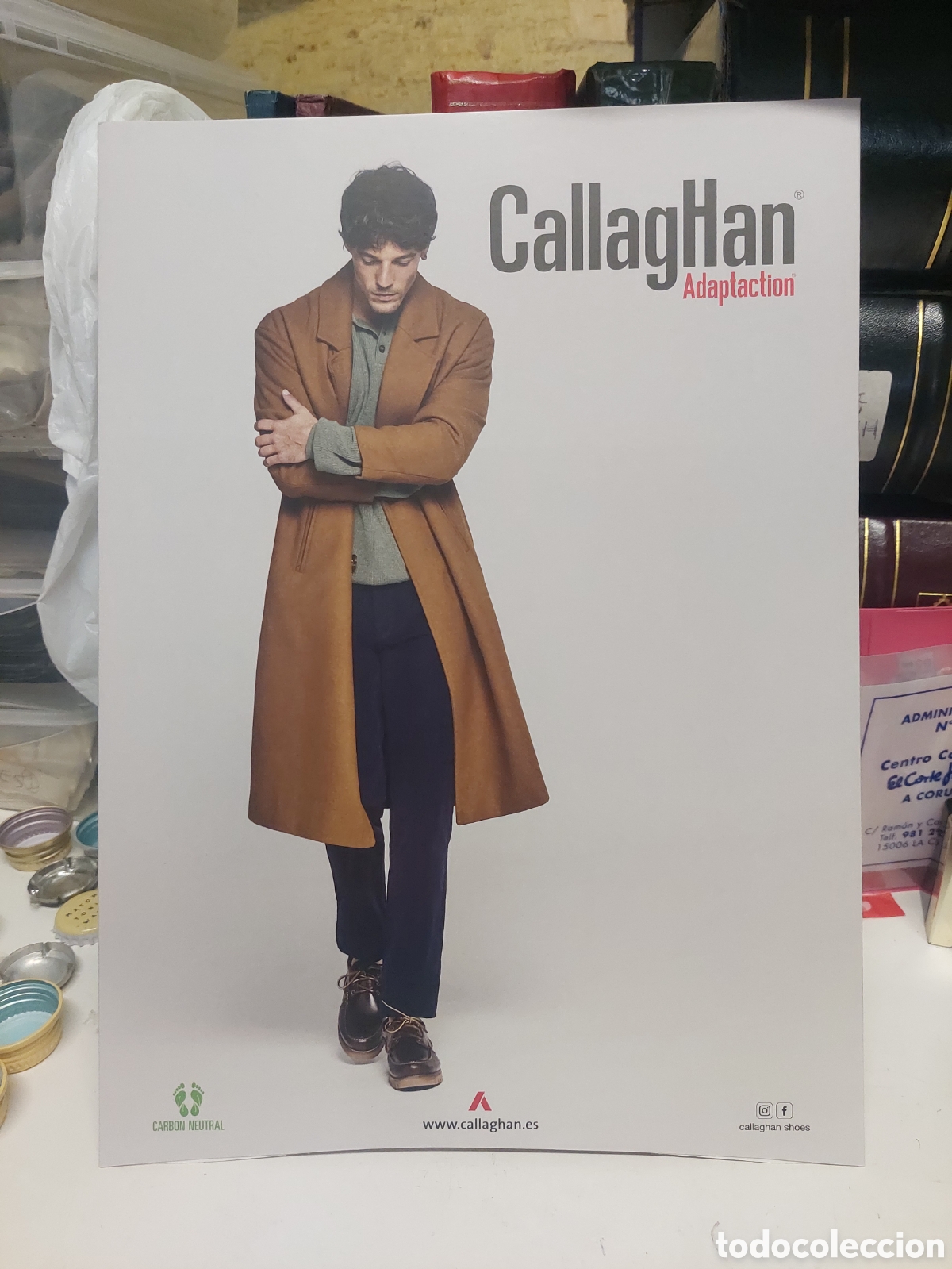 Coleccionismo de carteles: CARTEL CALLAGHAN ADAPTACTION HOBRE ZAPATOS MODA