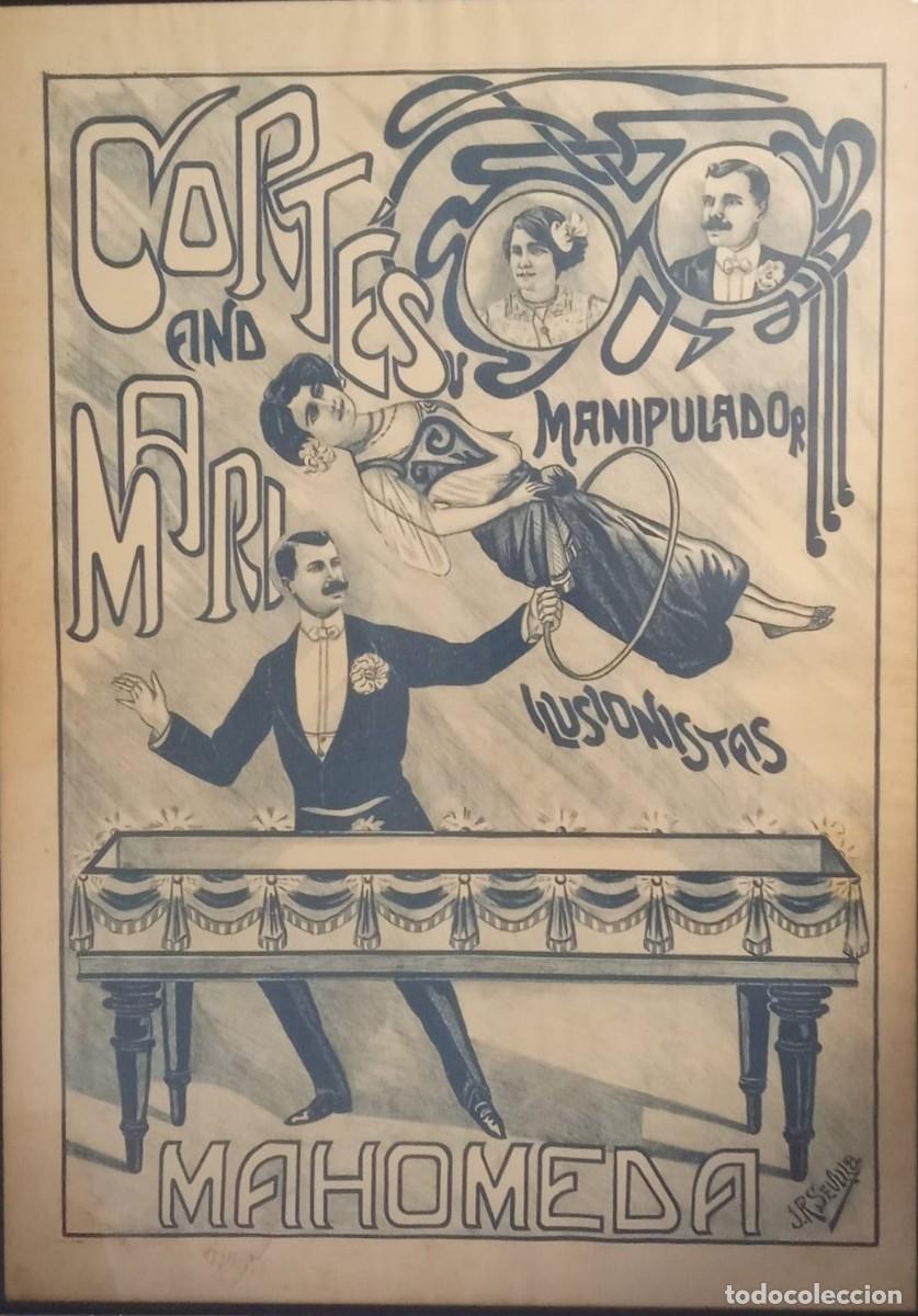 Coleccionismo de carteles: Cartel antiguo ilustrado de espect&aacute;culo &ndash; pieza vintage de colecci&oacute;n