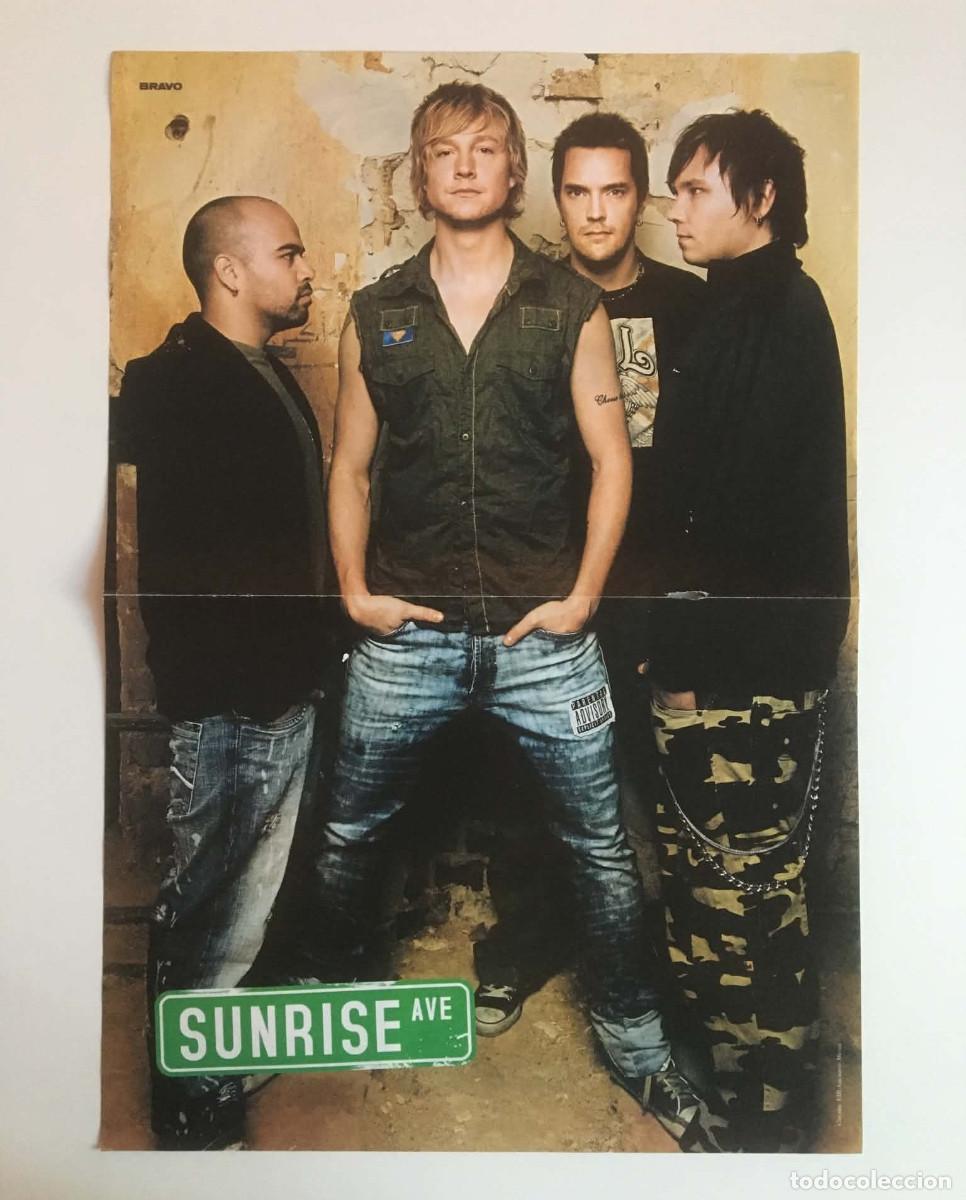 Coleccionismo de carteles: Sunrise Avenue / Olsen Twins Original Double-Sided Vintage Poster A3 - Bravo Magazine Bulgaria Music