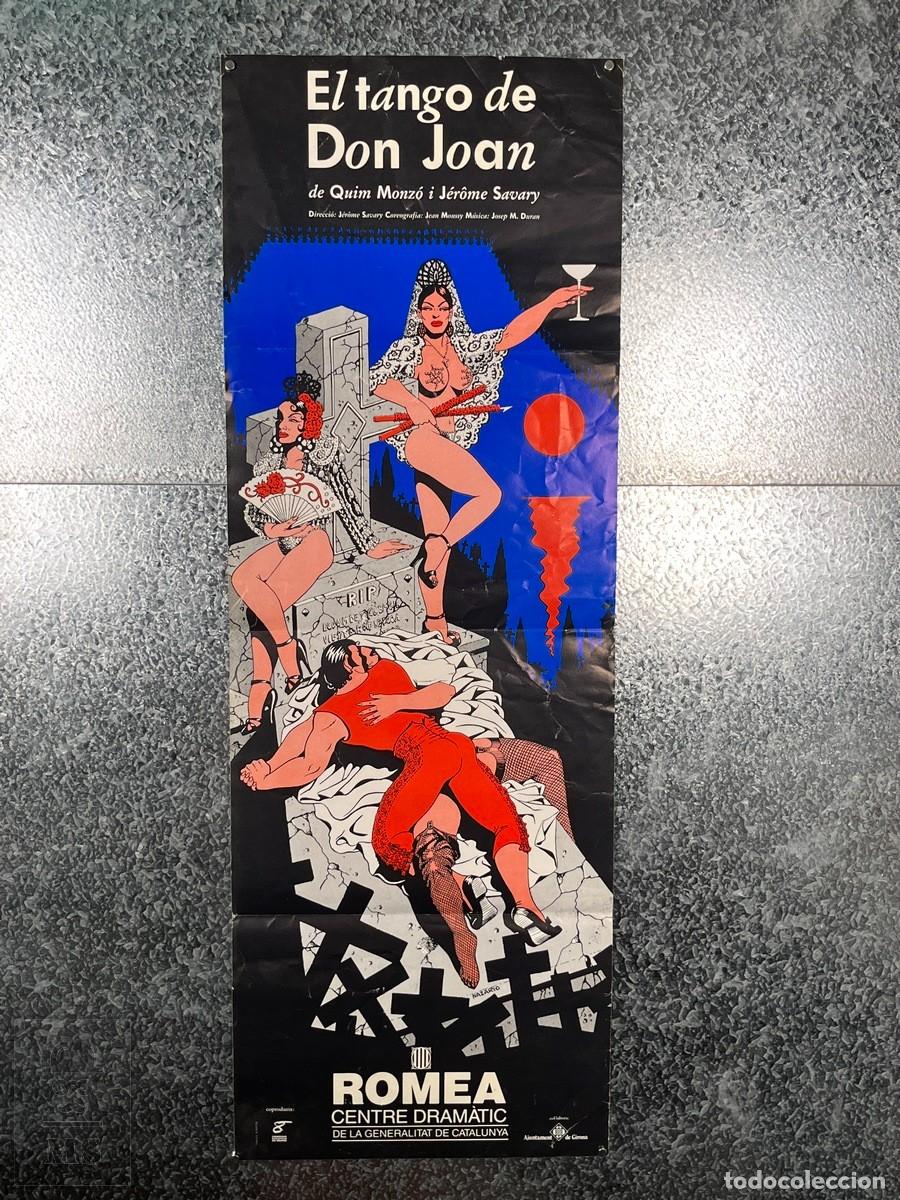 Coleccionismo de carteles: Cartel / Poster - El Tango de Don Joan - Quim Monz&oacute; i J&eacute;r&ocirc;me Savary - Teatro Romea Barcelona 1986