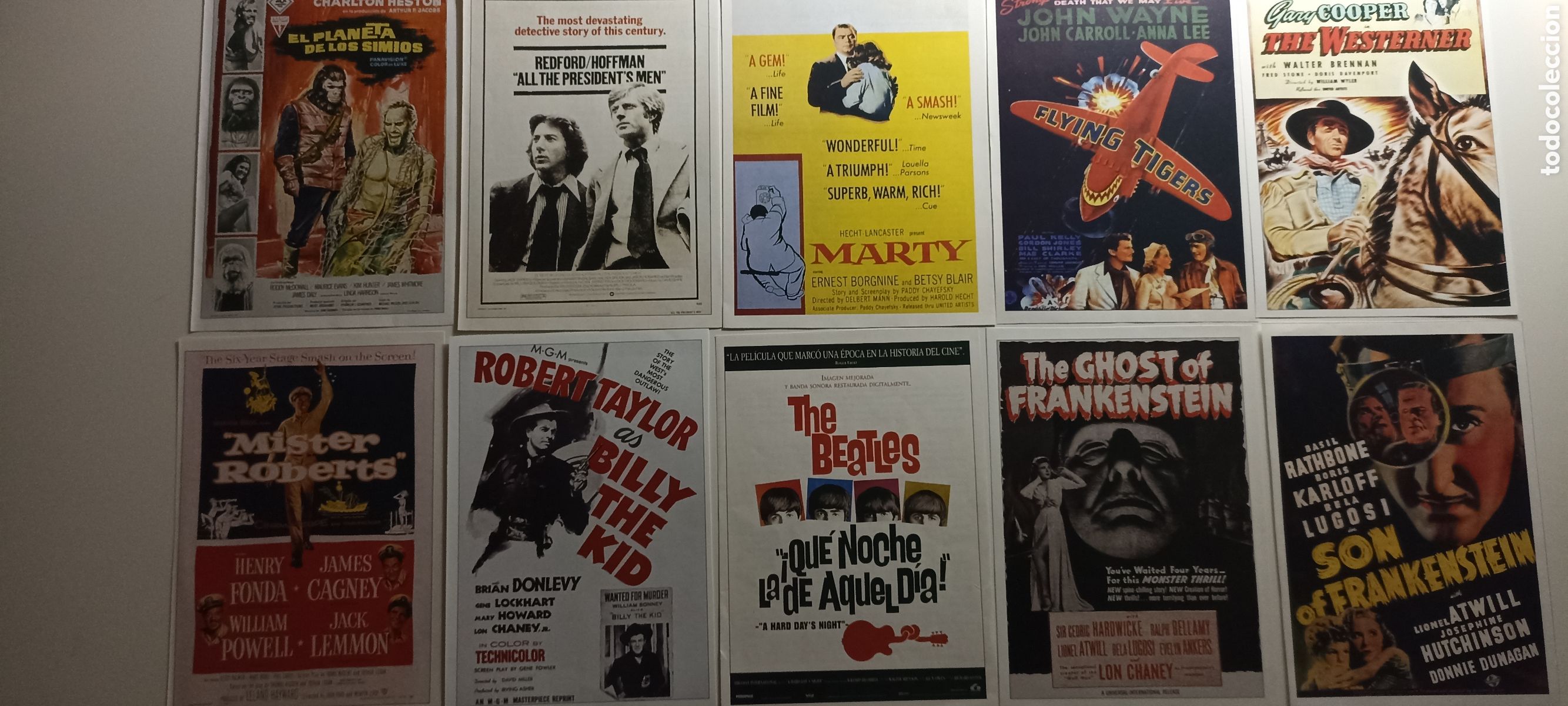 Coleccionismo de carteles: LOTE 25 cartes pel&iacute;culas cl&aacute;sicas