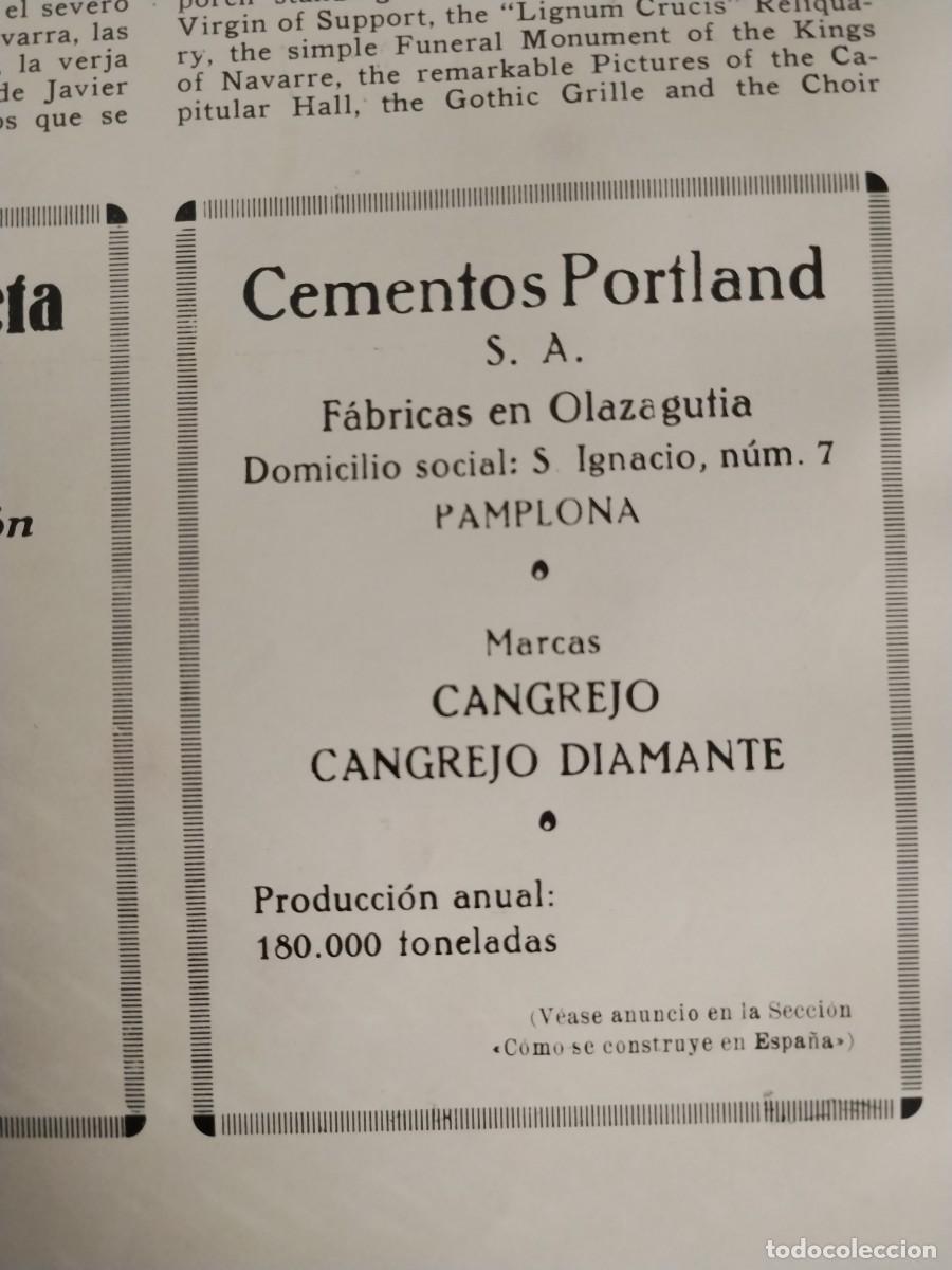 Coleccionismo de carteles: CEMENTOS PORTLAND S.A. FABRICAS EN OLAZAGUTIA MARCAS CANGREJO DIAMANTE HOJA REVISTA A&Ntilde;O 1931-1932