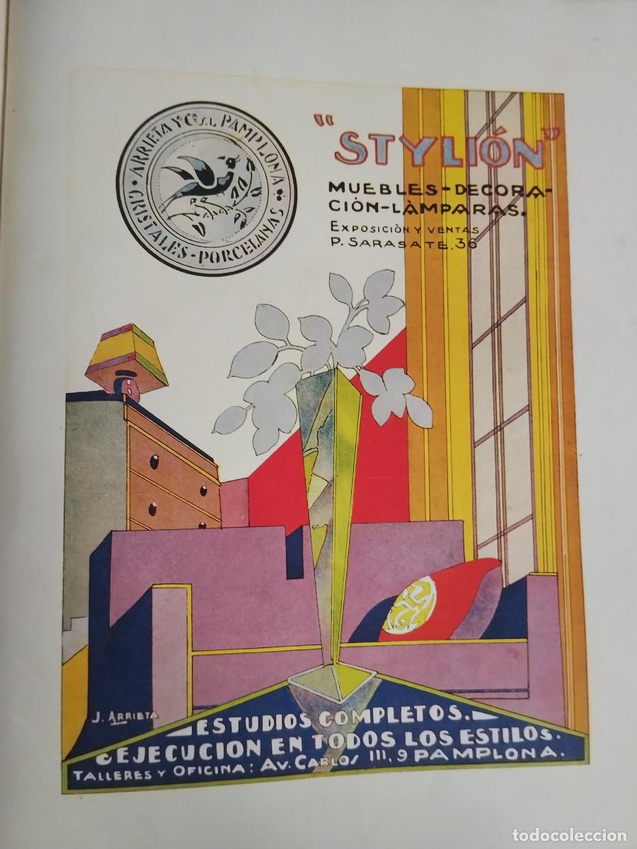 Coleccionismo de carteles: STYLION CRISTALES PORCELANAS MUEBLES J.ARRIETA PAMPLONA HOJA REVISTA A&Ntilde;O 1931-1932