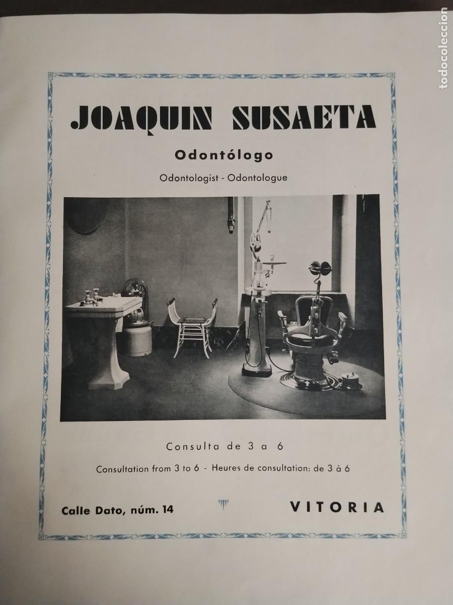 Coleccionismo de carteles: JOAQUIN SUSAETA ODONTOLOGO VITORIA HOJA REVISTA A&Ntilde;O 1931-1932