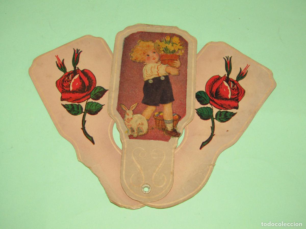 Coleccionismo de carteles: Antiguo Abanico Plegable Publicidad de Farmacia BELLA VISTA