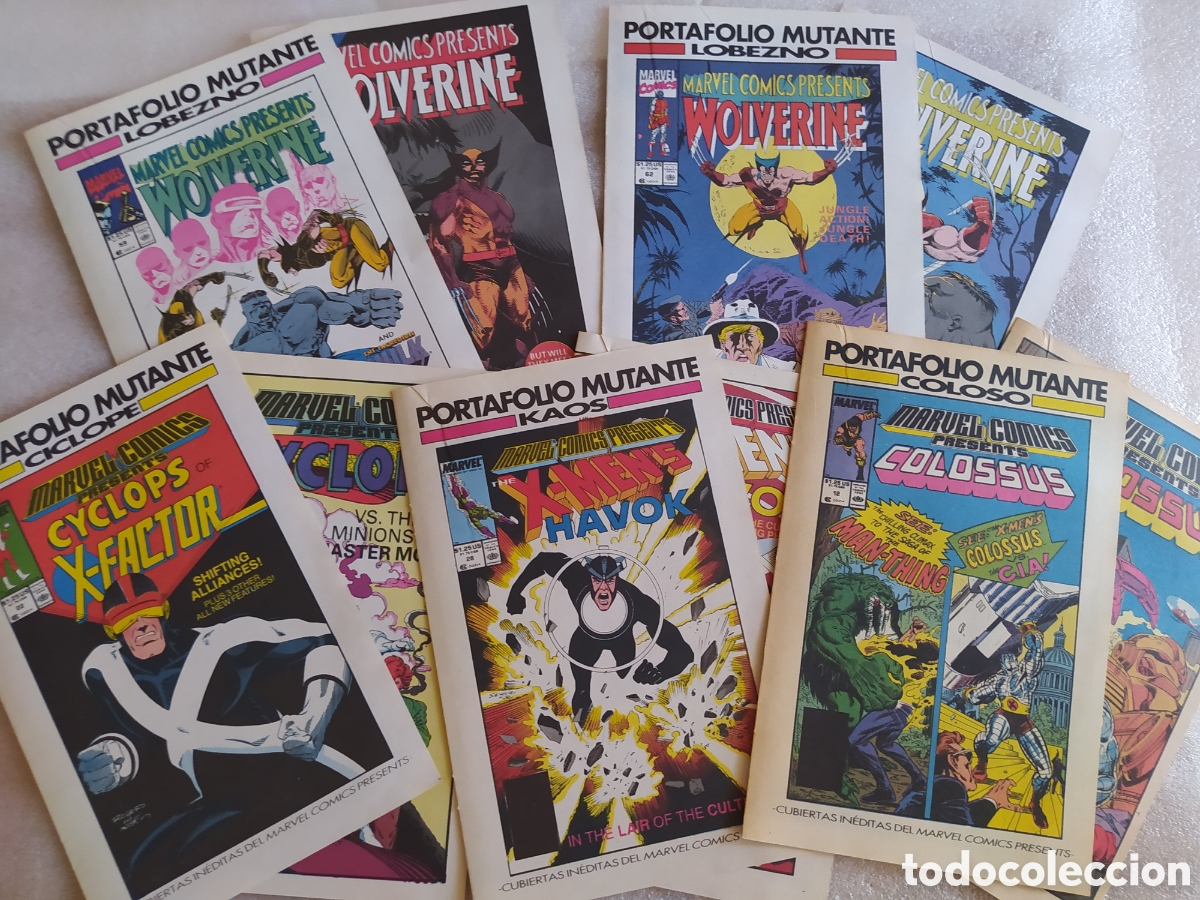 Coleccionismo de carteles: Lote Portafolio Mutante: Cubiertas In&eacute;ditas Marvel Comics