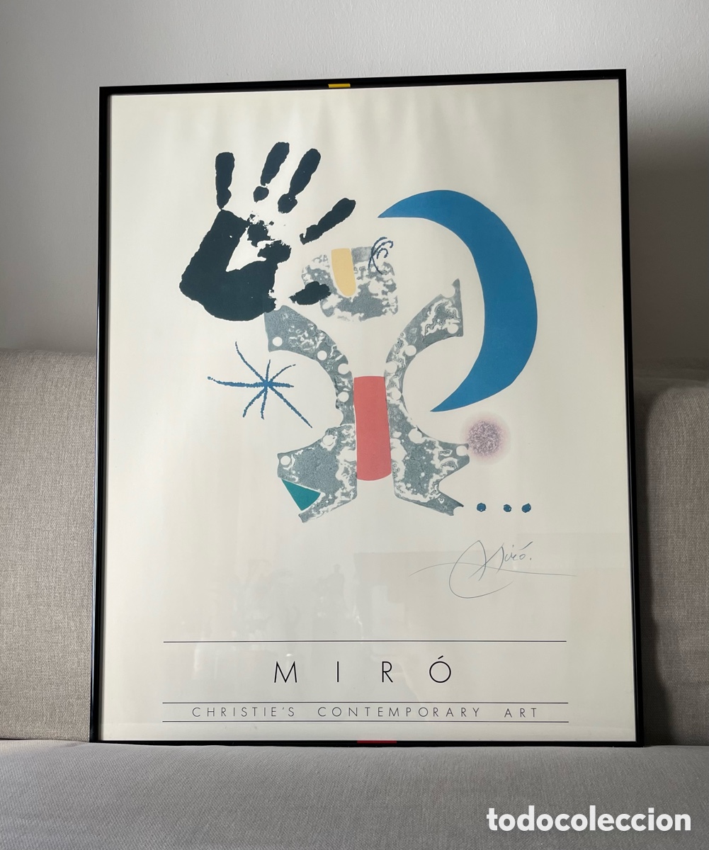Coleccionismo de carteles: Cartel Joan Mir&oacute; - Christie&rsquo;s Contemporany Art