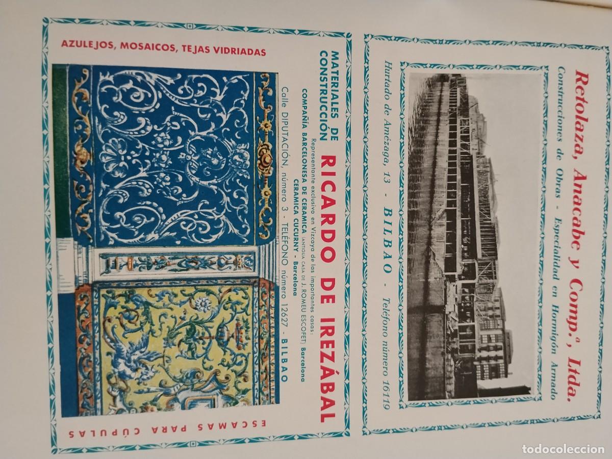 Coleccionismo de carteles: RETOLAZA ANACABE Y COMPA&Ntilde;IA CONSTRUCCIONES DE OBRAS BILBAO HORMIGON ARMADO HOJA A&Ntilde;O 1931-1932