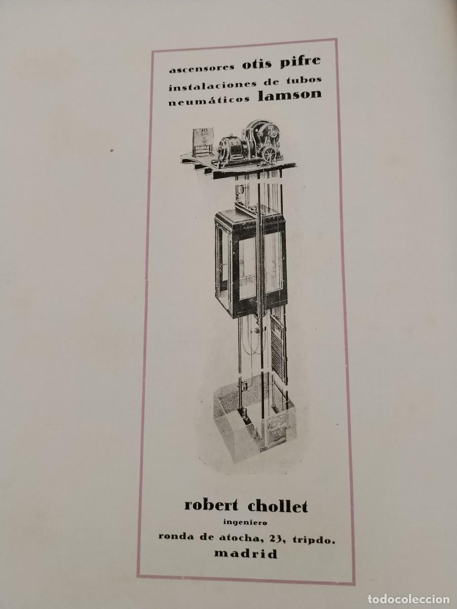 Coleccionismo de carteles: ASCENSORES OTIS PIFRE ROBERT CHOLLET MADRID TUBOS NEUMATICOS LAMSON HOJA A&Ntilde;O 1931-1932