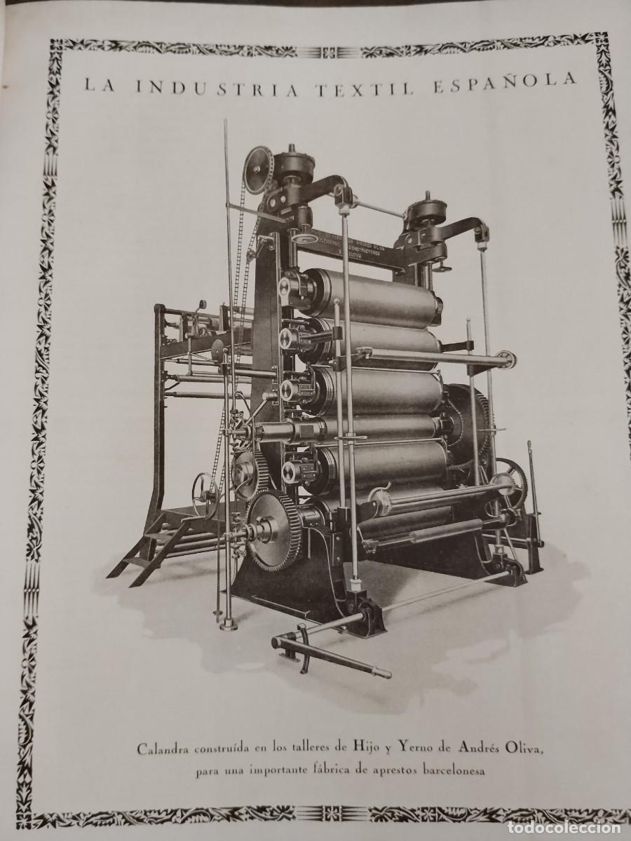 Coleccionismo de carteles: CALANDRA CONSTRUIDA EN LOS TALLERES DE HIJO Y YERNO ANDRES OLIVA BARCELONA HOJA A&Ntilde;O 1931-1932