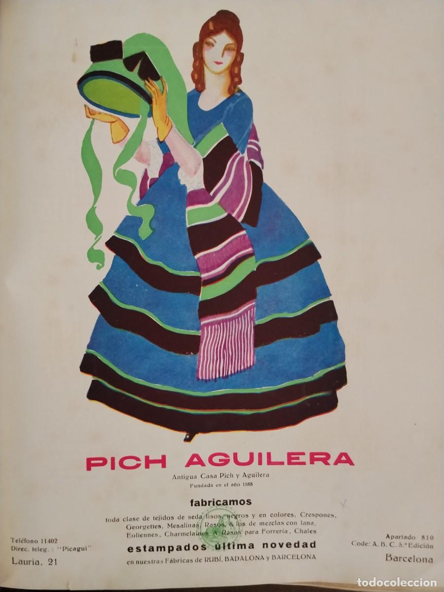 Coleccionismo de carteles: FABRICA DE GENEROS DE PUNTO J.COLOMER VISA MATARO MEDIAS COTTON HOJA A&Ntilde;O 1931-1932