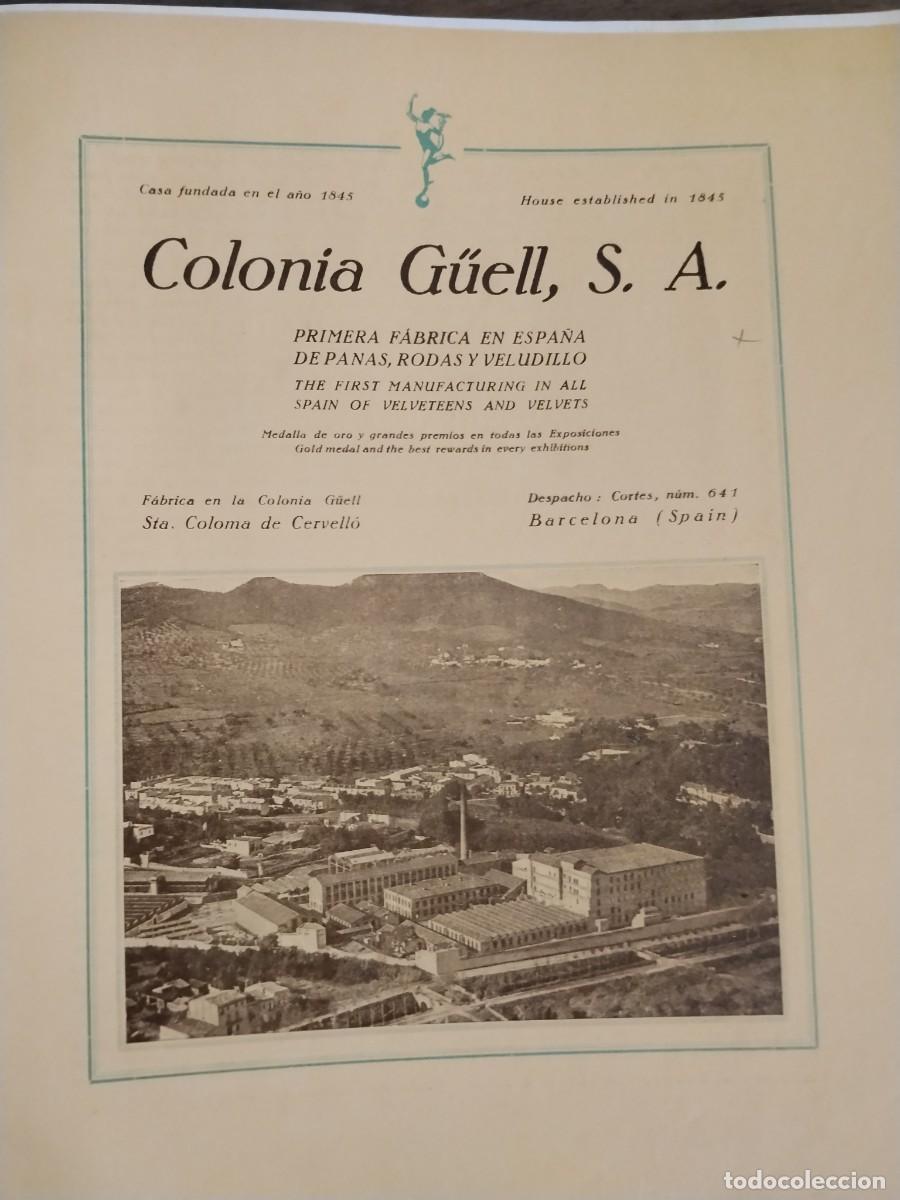 Coleccionismo de carteles: FABRICA DE GENEROS DE PUNTO J.COLOMER VISA MATARO MEDIAS COTTON HOJA A&Ntilde;O 1931-1932