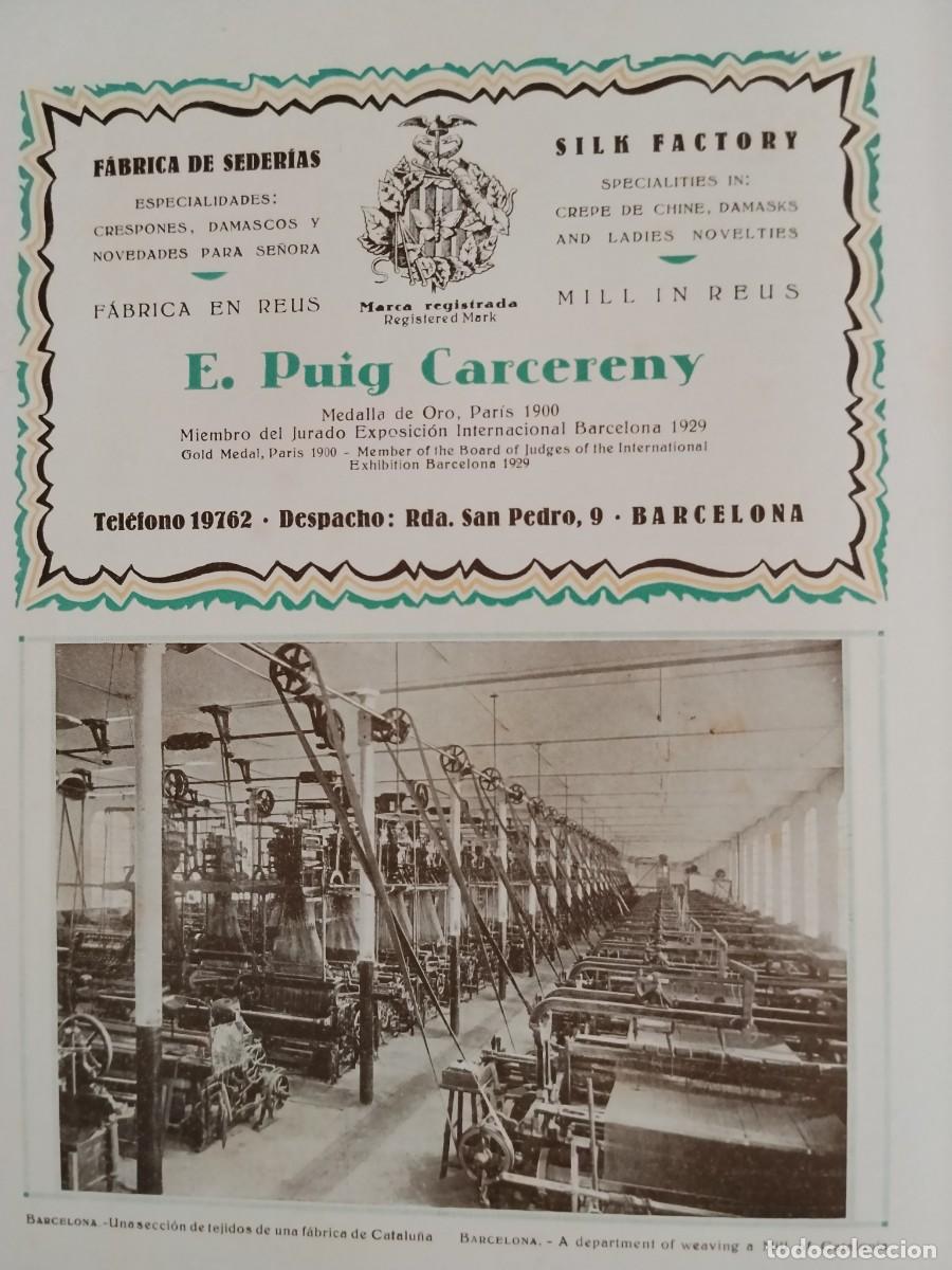Coleccionismo de carteles: FABRICA DE GENEROS DE PUNTO J.COLOMER VISA MATARO MEDIAS COTTON HOJA A&Ntilde;O 1931-1932