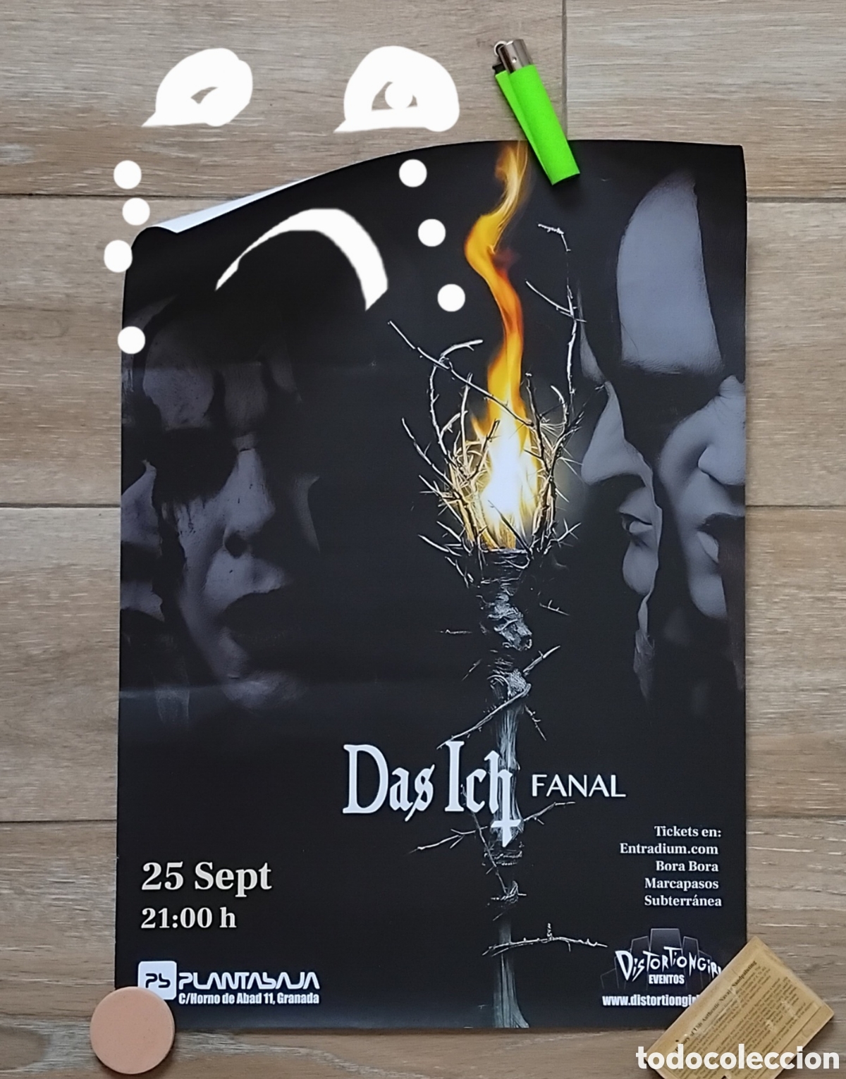 Coleccionismo de carteles: Das Ich, p&oacute;ster Concierto Granada A3