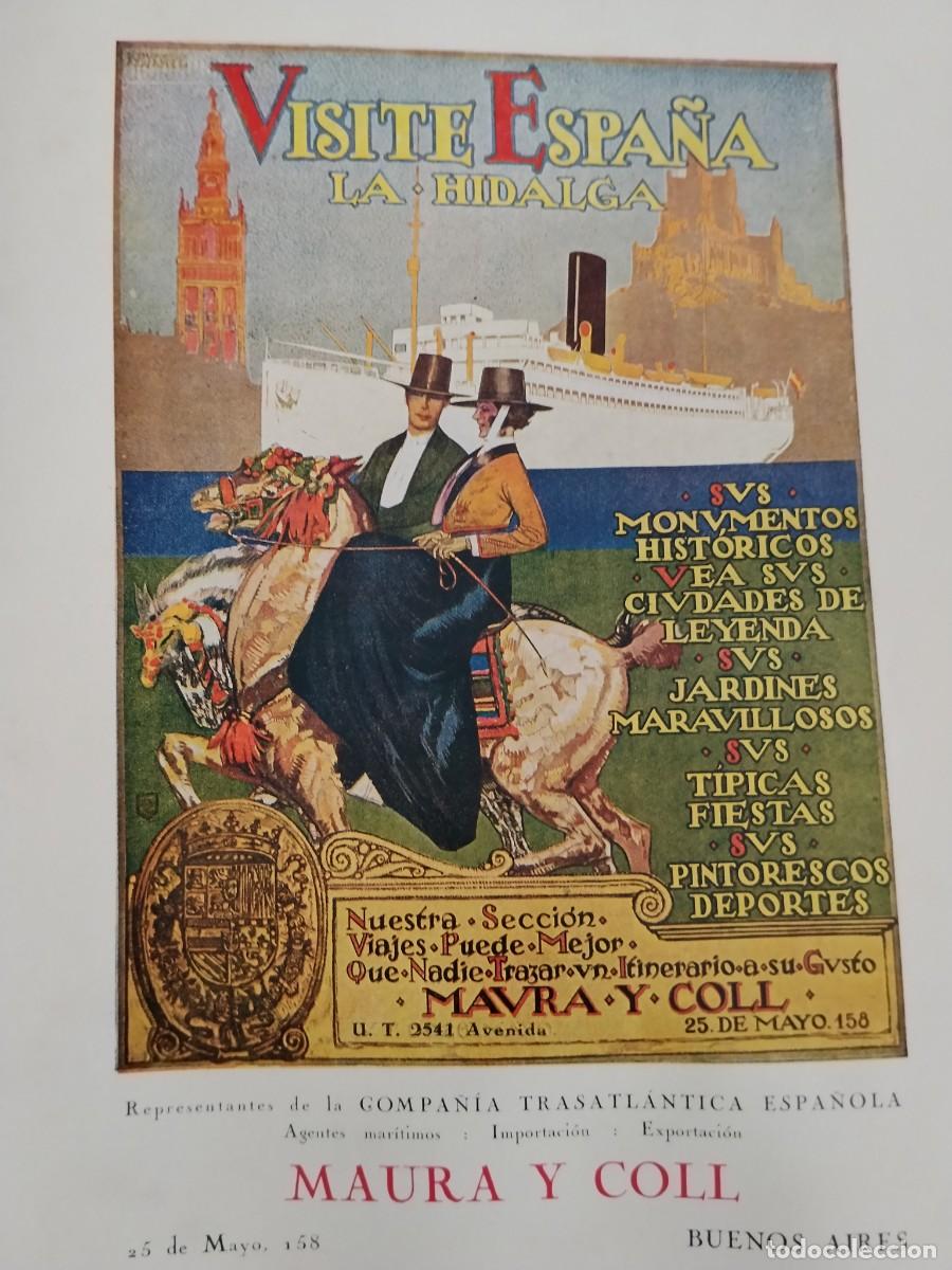 Coleccionismo de carteles: MAURA Y COLL REPRESENTANTES COMPA&Ntilde;IA TRASATLANTICA ESPA&Ntilde;OLA VISITE ESPA&Ntilde;A BUENOS AIRES A&Ntilde;O 1931-1932