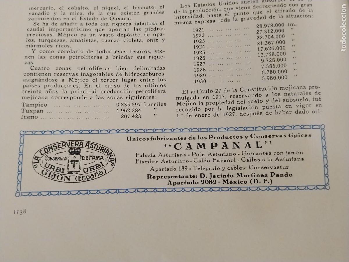 Coleccionismo de carteles: LA CONSERVERA ASTURIANA CONSERVAS DE FAMA GIJON CONSERVAS CAMPANAL FABADA HOJA A&Ntilde;O 1931-1932
