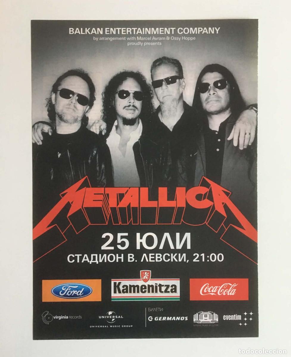 Coleccionismo de carteles: Metallica Sofia Concert Promo Poster 2008 / Eminem Article Clipping A4 - HiClub Magazine Bulgaria