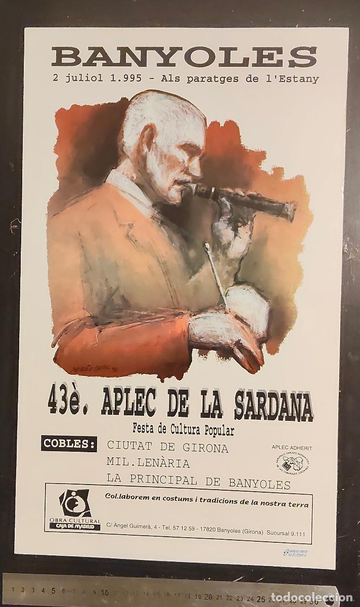 Coleccionismo de carteles: El cartel promociona el 43.&ordm; Aplec de la Sardana celebrado en Banyoles el 2 de julio de 1995.