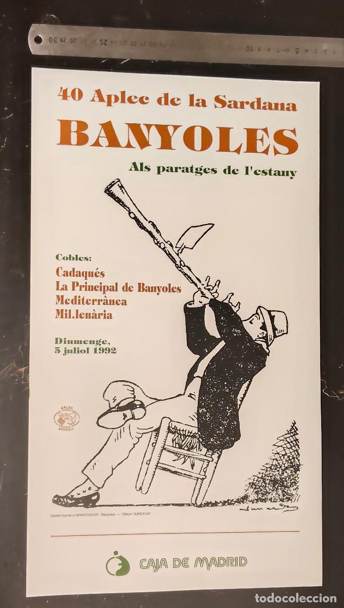 Coleccionismo de carteles: 40 Aplec de la Sardana celebrado en Banyoles el domingo 5 de julio de 1992