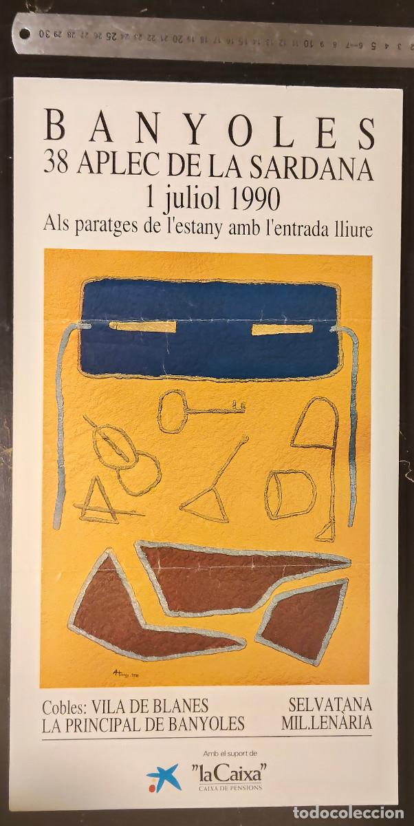 Coleccionismo de carteles: poster - Cartel - 38 Aplec de la Sardana celebrado en Banyoles el 1 de julio de 1990.