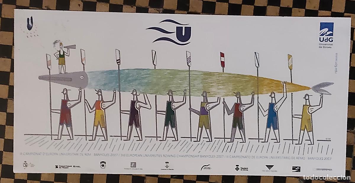 Coleccionismo de carteles: cartel poster 3.er Campeonato de Europa Universitario de Remo - Banyoles (Girona) - 2007.