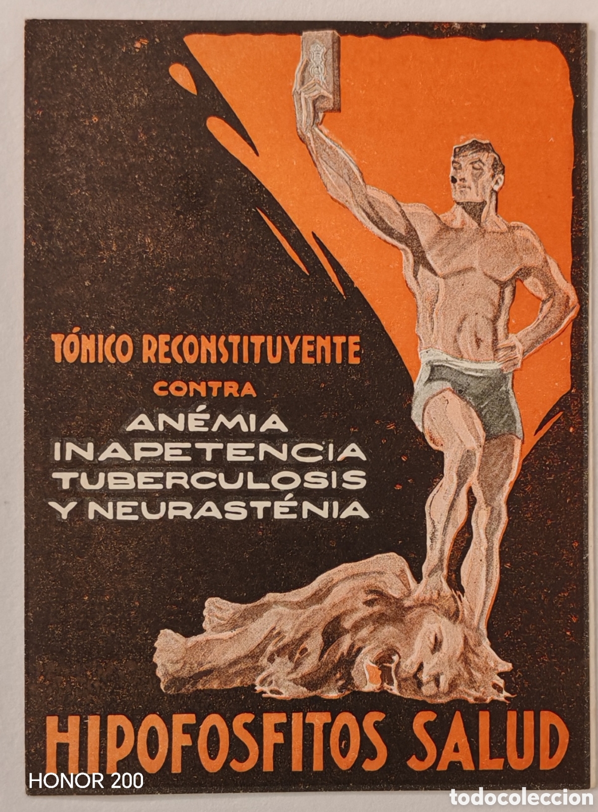 Coleccionismo de carteles: Tr&iacute;ptico publicitario - Hipofosfitos Salud. T&oacute;nico Reconstituyente - 1921-1925
