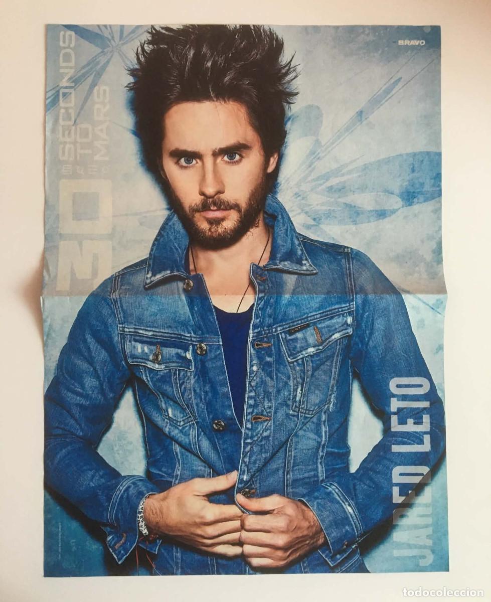 Coleccionismo de carteles: Jared Leto Thirty Seconds to Mars / Demi Lovato & Joe Jonas Double-Sided Poster A3 - Bravo Germany