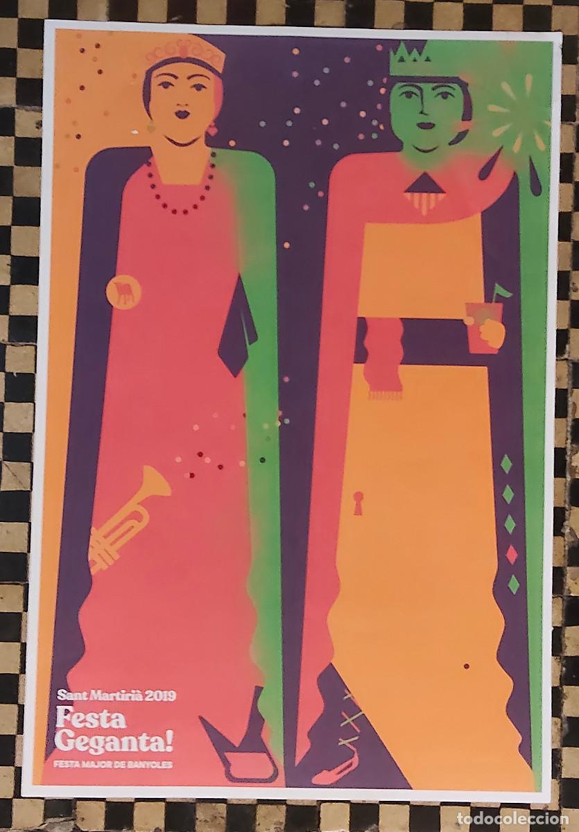 Coleccionismo de carteles: Cartel poster - Festa Geganta de la Festa Major de Sant Martiri&agrave; 2019 celebrada en Banyoles
