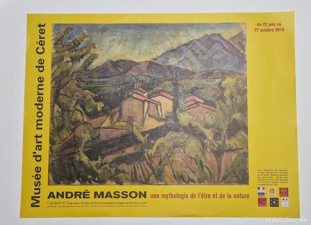 Coleccionismo de carteles: Cartel original exposici&oacute;n Andr&eacute; Masson - Mus&eacute;e d'Art C&eacute;ret 2019