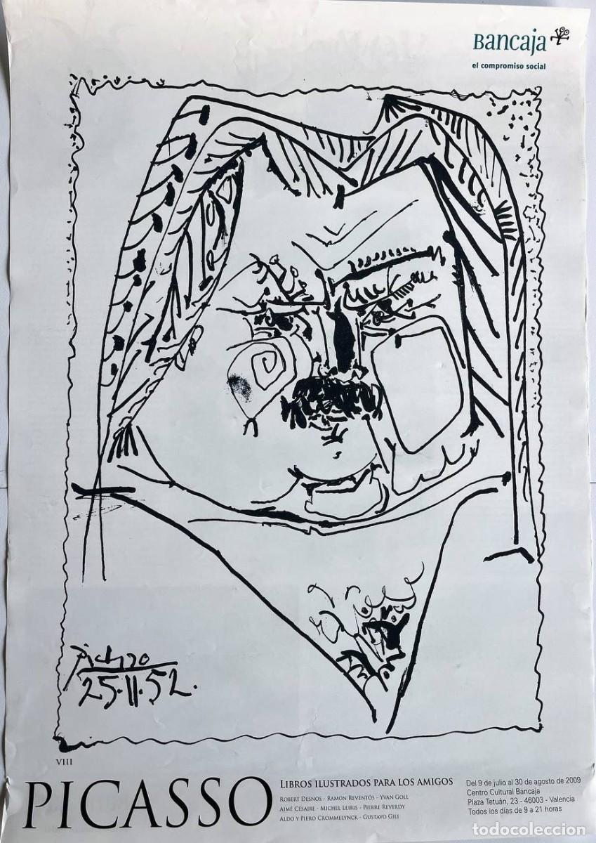Coleccionismo de carteles: Cartel original Pablo Picasso - exposici&oacute;n &ldquo;Libros ilustrados para los amigos&rdquo; 2009