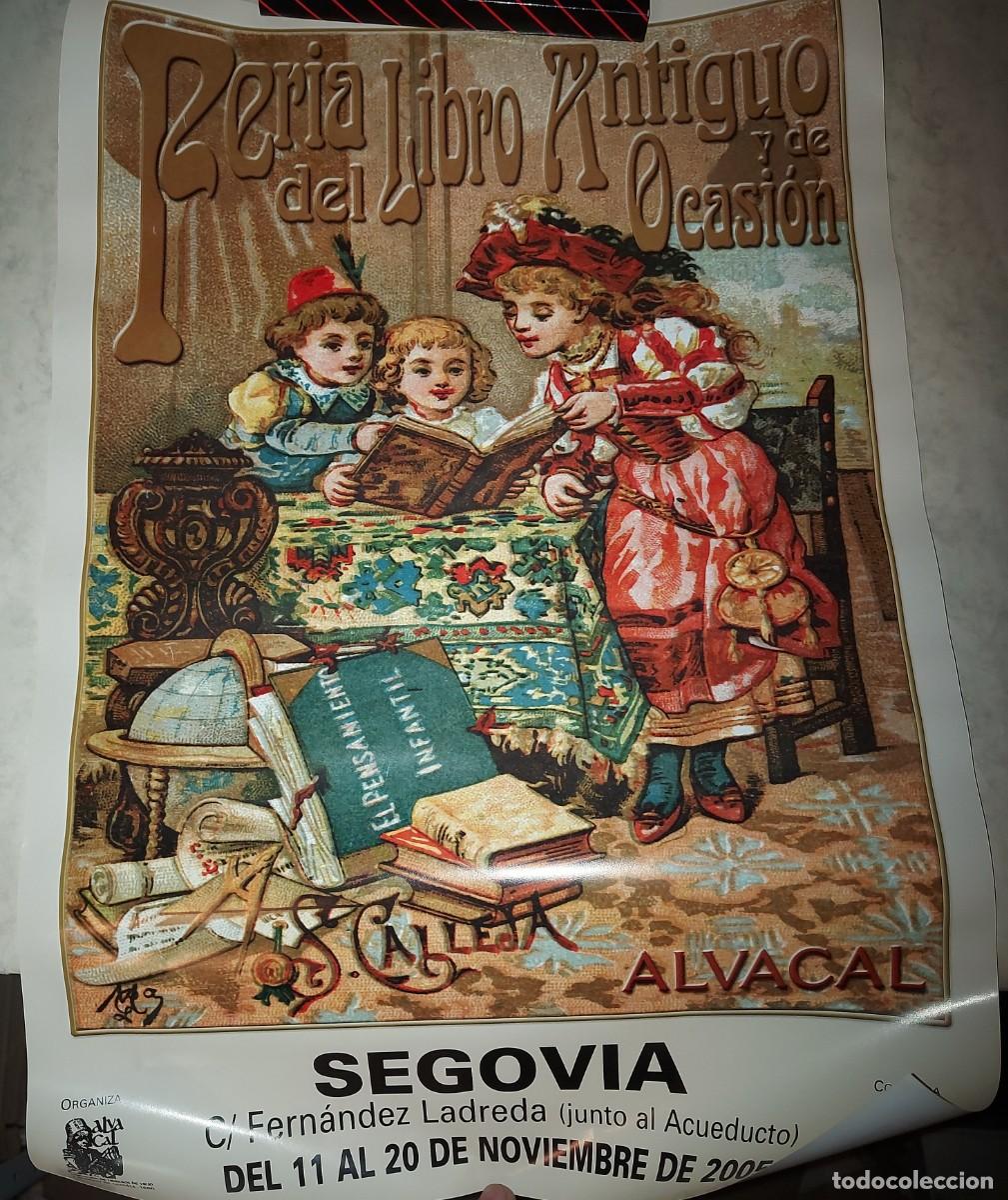 Coleccionismo de carteles: CARTEL FERIA DEL LIBRO ANTIGUO Y DE OCASION, SEGOVIA 2005