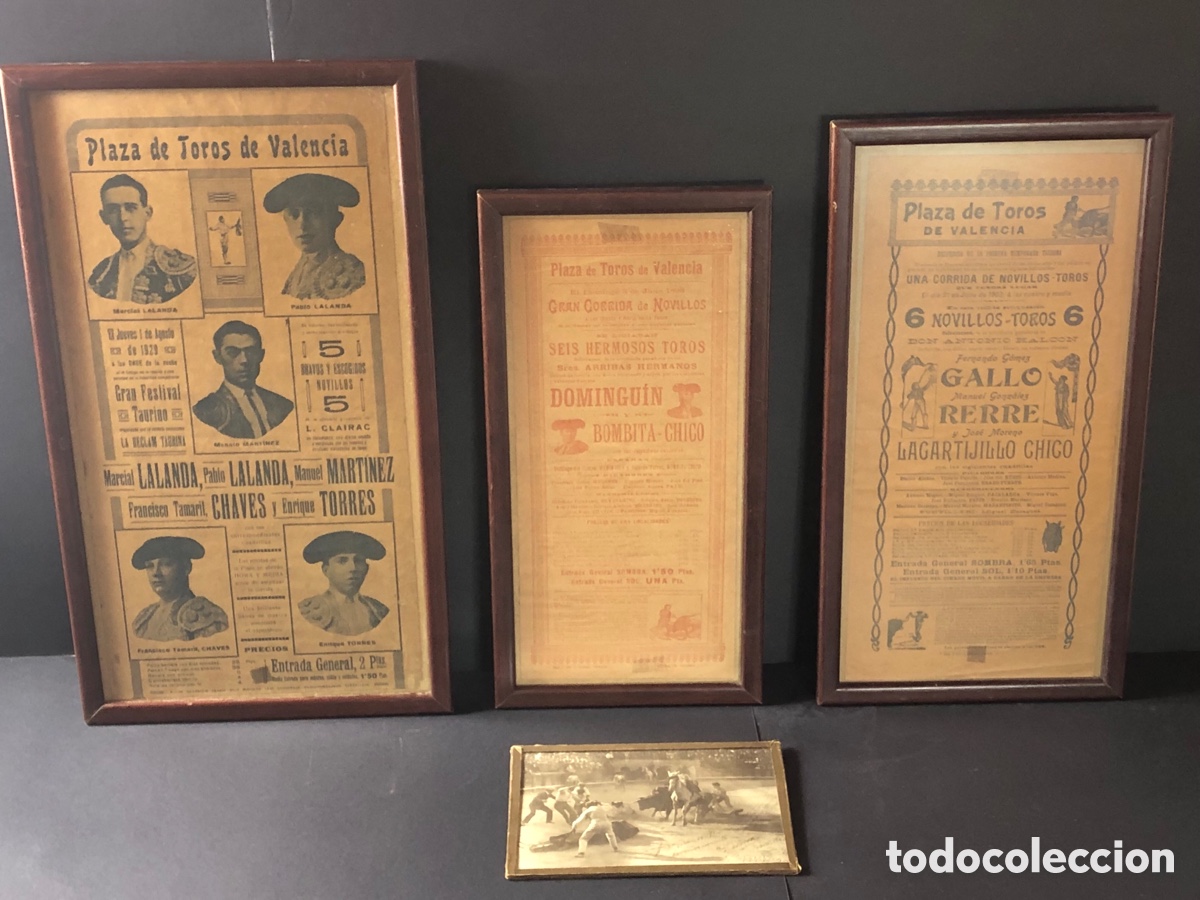 Coleccionismo de carteles: Carteles de toros y famosa fotograf&iacute;a de Cervera