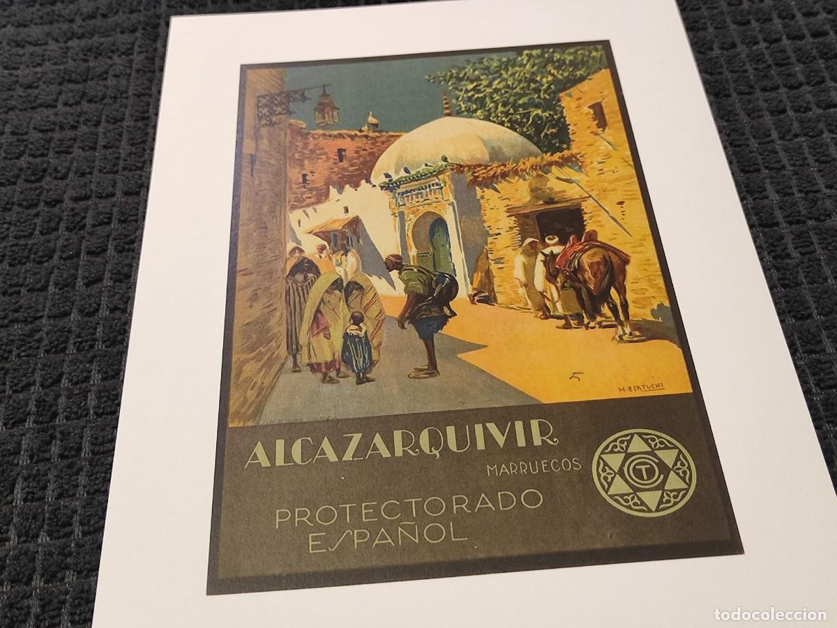Coleccionismo de carteles: Reproducci&oacute;n Mariano Bertuchi PROTECTORADO ESPA&Ntilde;OL. Alcazarquivir