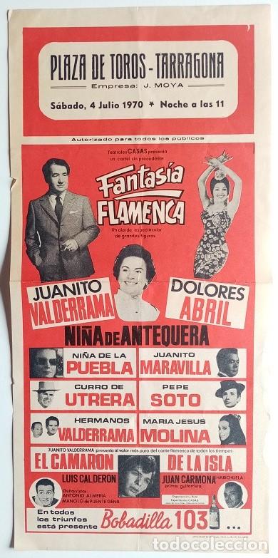 Poster collecting: Juanito Valderrama presenta a EL CAMAR&Oacute;N de la Isla / Dolores Abril - Habichuela - Ni&ntilde;a de Antequera