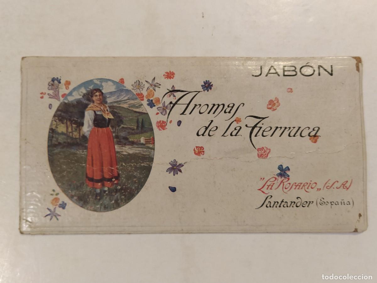 Coleccionismo de carteles: JABON AROMAS DE LA TIERRUCA - LA ROSARIO SA - SANTANDER - CARTEL ANTIGUO -VER FOTOS