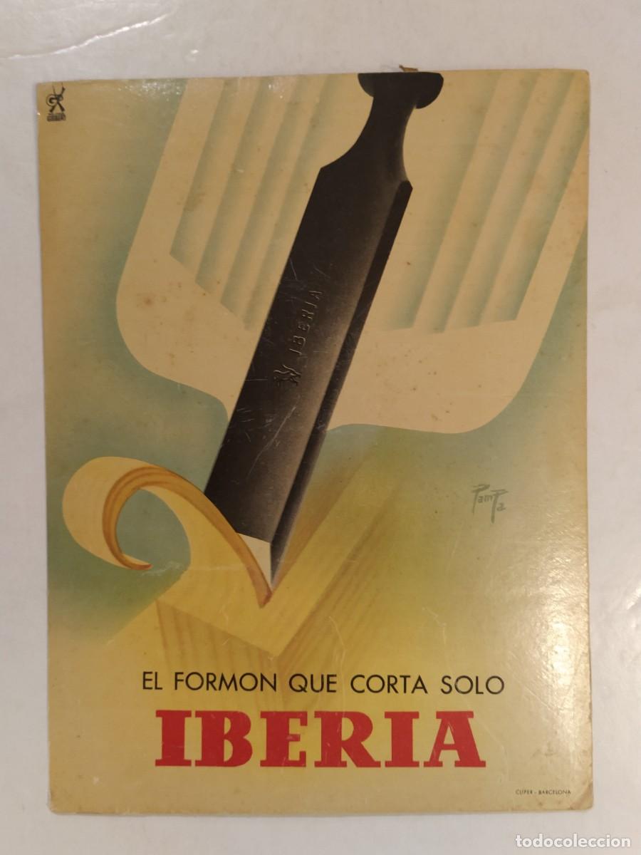 Coleccionismo de carteles: IBERIA EL FORMON QUE CORTA SOLO - DISPLAY CARTEL ANTIGUO - CLIPER -VER FOTOS