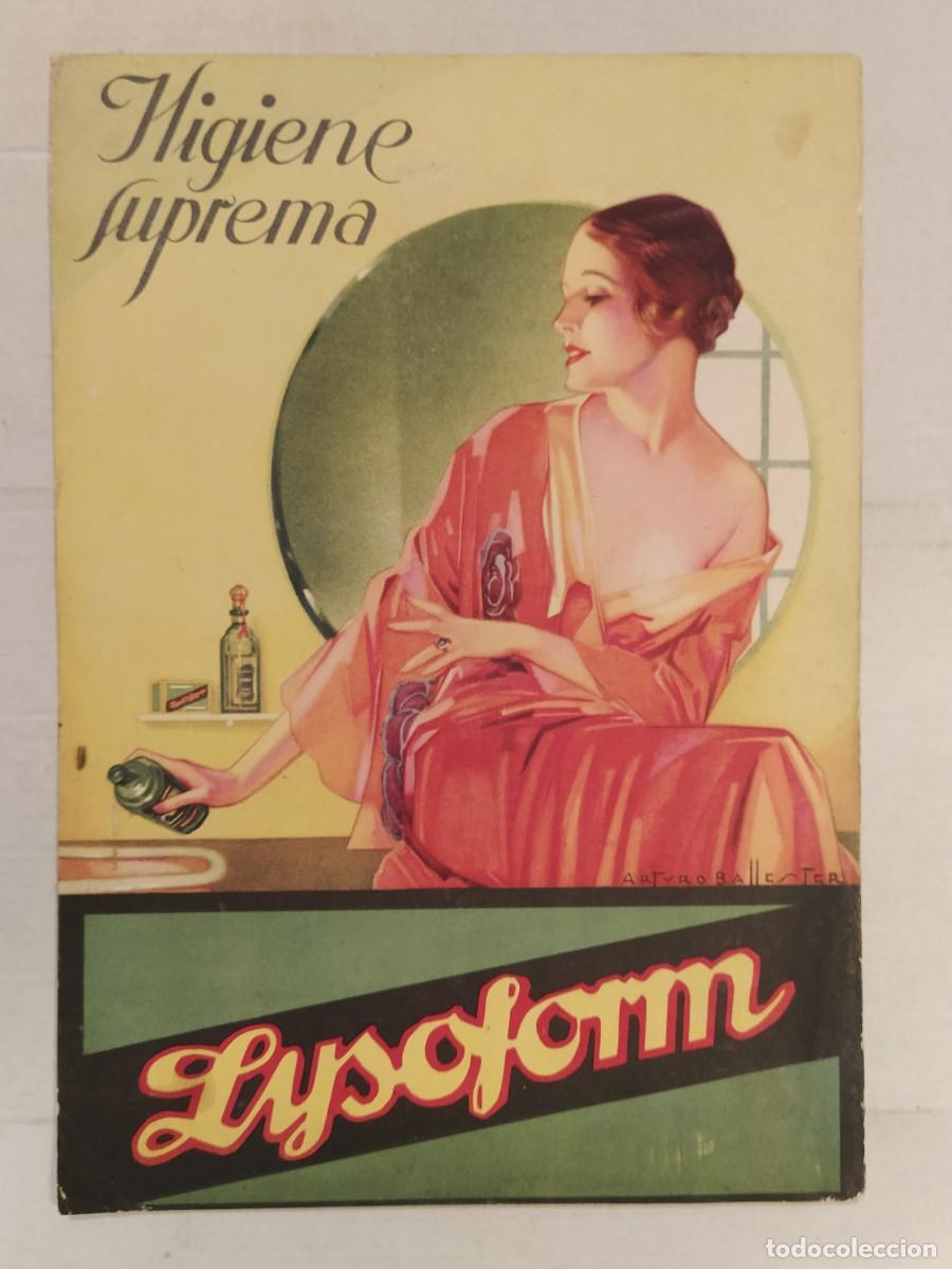 Coleccionismo de carteles: LYSOFORM HIGIENE SUPREMA - ILUSTRA ARTURO BALLESTER - CARTEL ANTIGUO - PUBLICIDAD -VER FOTOS