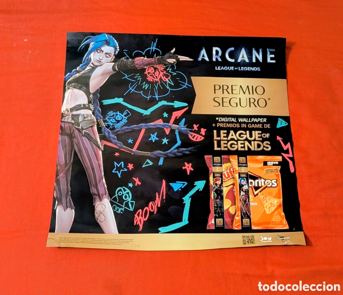 Coleccionismo de carteles: Poster publicidad Ruffles, Doritos. ARCANE. LEAGUE OF LEGENDS