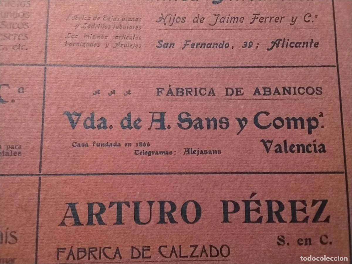 Coleccionismo de carteles: FABRICA DE ABANICOSNVIUDA DE A.SANS Y COMPA&Ntilde;IA VALENCIAN HOJA REVISTA A&Ntilde;O 1902